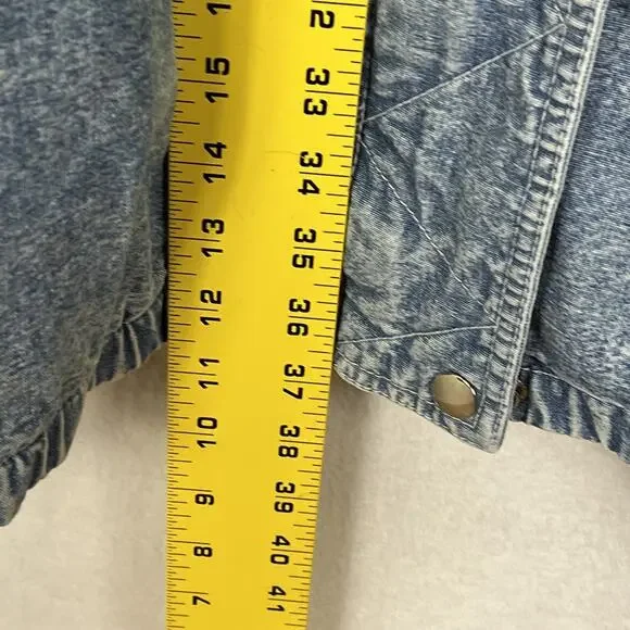 Original Blue Greek Jean Cotton Winter Coat Men's Size 2X Medium Wash - Picture 9 of 13